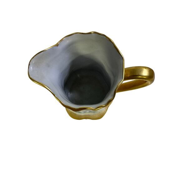 Antique Early 20th Century Hutschenreuther Gelb Bavaria Gilt 4-PC Coffee Tea Set - Picture 13 of 16